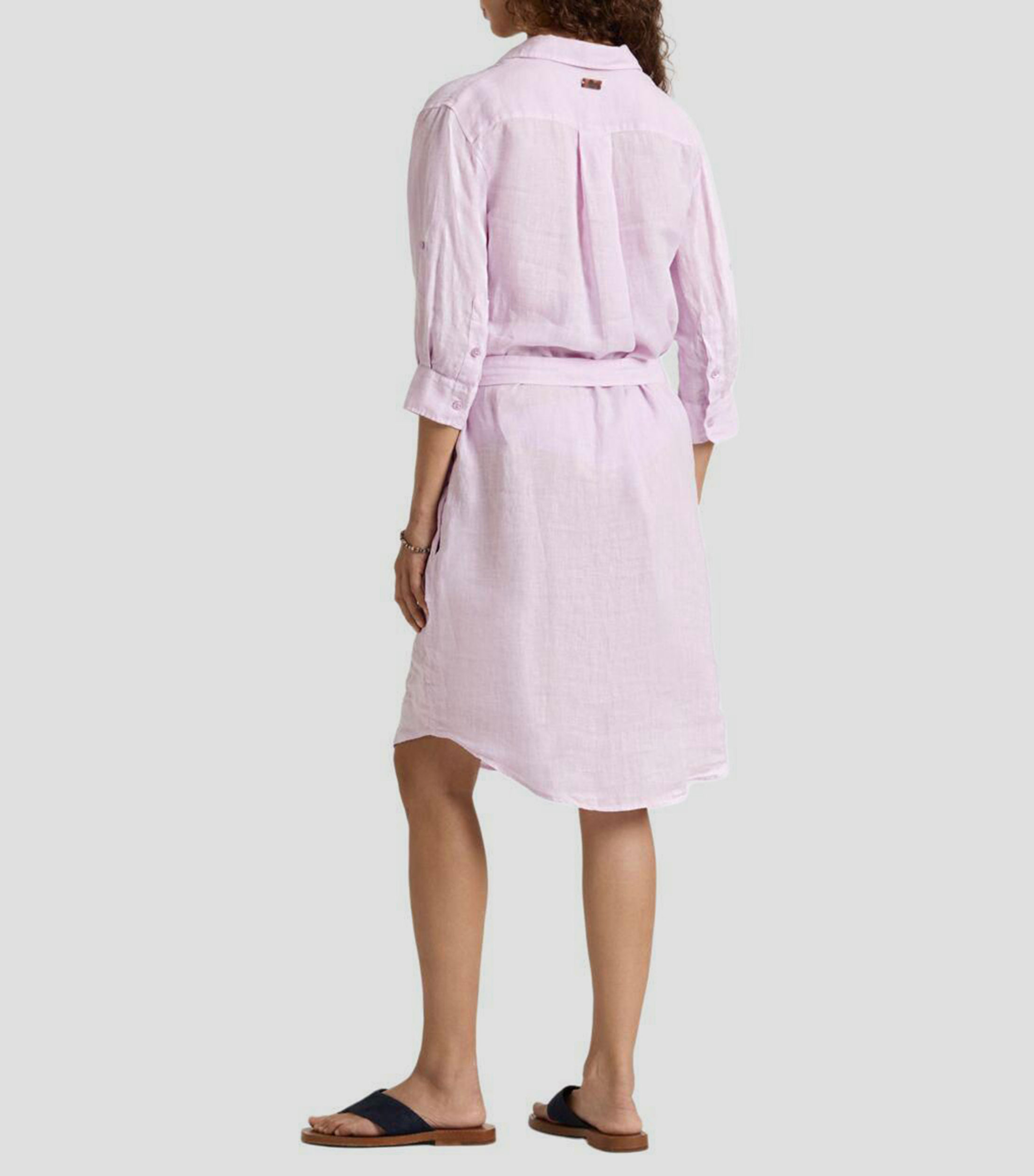 Vestido de playa midi liso Mujer
